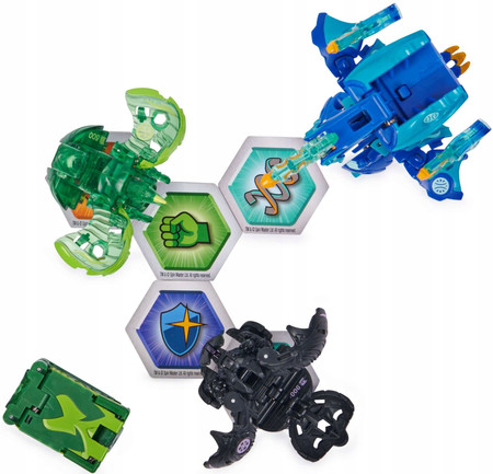 ZESTAW BAKUGAN LEGENDS BATTLE 5 FIGUREK KARTY