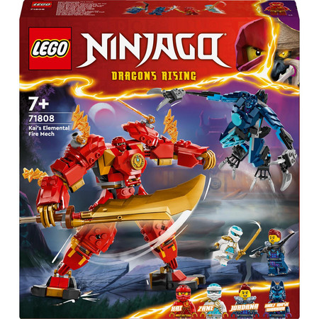 LEGO Ninjago Ruchomy Mech Żywiołu Ognia Kaia 71808 4 Figurki Zane Jordana