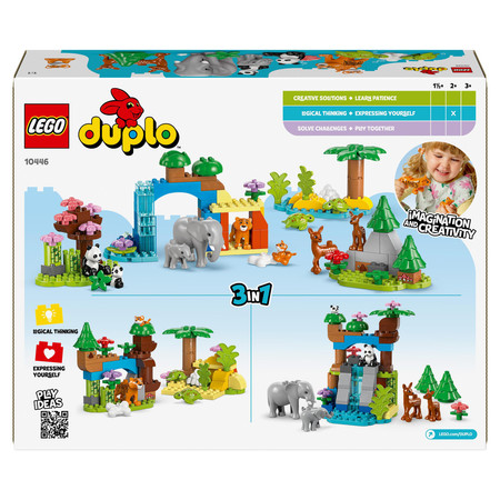 LEGO Duplo 10446 Rodziny dzikich zwierząt 3 w 1 Nowość 2+ Duży Zestaw