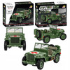 Klocki Wojskowe COBI 2806 Samochód Jeep Willys MB Medical Duży 1131EL. Auto