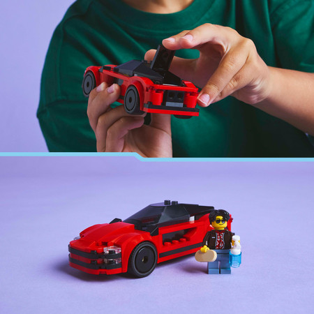 LEGO CITY 60448 Czerwony samochód sportowy