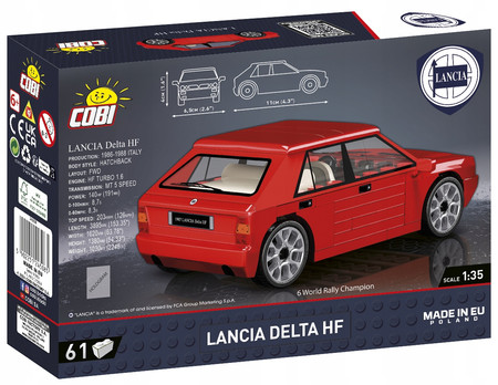 Klocki COBI 24508 Samochód Lancia Delta HF 61 EL. Model Auto