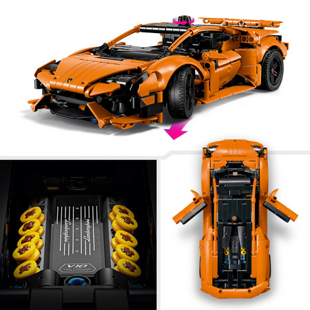 LEGO Technic Pomarańczowe Lamborghini Huracán Tecnica 42196