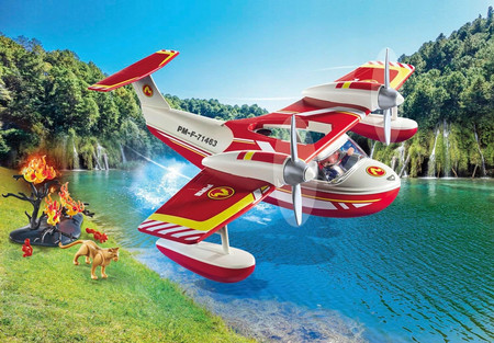 PLAYMOBIL 71463 Samolot straży pożarnej z funkcją gaszenia pożaru