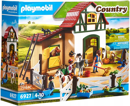 Playmobil Country 6927 Stajnia Stadnina Kucyków Konie Figurki Farma