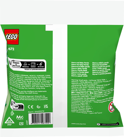 LEGO Minecraft Steve i mała panda 30672