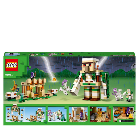 LEGO Minecraft 21250 Forteca żelaznego golema Twierdza Baza Rycerz Creeper