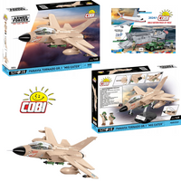 KLOCKI COBI 5854 SAMOLOT PANAVIA TORNADO GR.1 MIG EATER MYŚLIWIEC 2 FIGURKI