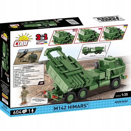 Cobi 2626 M142 Himars Rakietowy System Artyleryjski Samochód Wojsko Działo