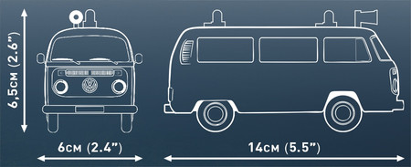 Klocki COBI 24622 Volkswagen T2b Feuerwehr klasyczny wóz strażacki