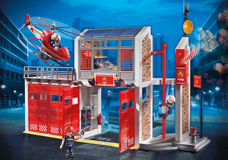 OUTLET Playmobil Duża Remiza Strażacka 9462 Helikopter Efekty Dźwiękowe Strażak