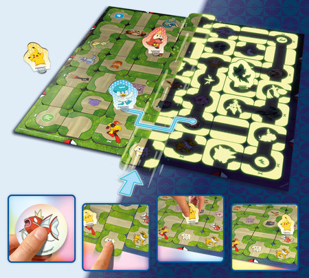 Ravensburger 228393 Labirynth Pokemon gra świecąca w ciemności