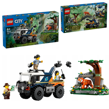 Lego City 60426 Samochód Terenowy Badacza Dżungli 3Figurki Tygrys Akcesoria