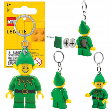 LEGO Latarka Brelok Elf Zielony Minifigurka LGL-KE181