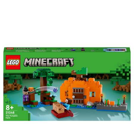 LEGO Minecraft 21248 Dyniowa farma Dom Steve Czarownica Łódka Pole Dynia