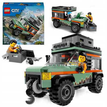 LEGO City 60447 Terenowa Ciężarówka Górska 4x4 Wyciągarka Samochód