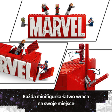 LEGO 76313 Marvel Super Heroes - Logo MARVEL z minifigurkami Nowość