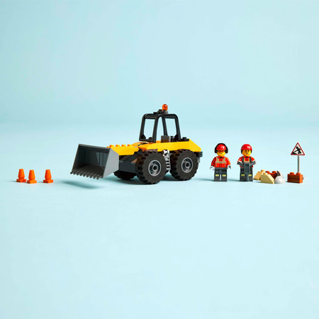 LEGO City 60450 Żółta Ładowarka Kołowa Budowa Młot Pneumatyczny Gruz