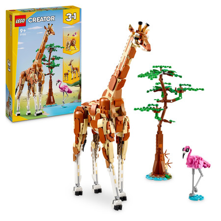 LEGO Creator 3w1 Ruchome Figurki Dzikie zwierzęta z safari 31150 Żyrafa Lew