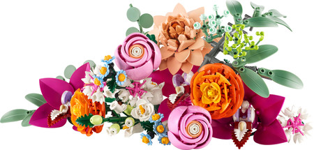 LEGO ICONS 10342 Piękny bukiet różowych kwiatów Kwiaty Nowość Botanical