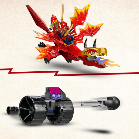 LEGO Ninjago Smocza Bitwa Kaia 71815 Ruchomy Smok + 4 Figurki Pojazd Działo