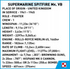Polskie Klocki COBI 5725 Wojsko SAMOLOT SUPERMARINE Brytyjski Myśliwiec