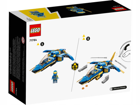 OUTLET LEGO Ninjago Odrzutowiec ponaddźwiękowy Jay’a EVO Samolot Ninja 71784