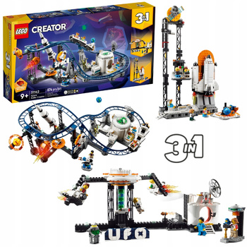 LEGO Creator 31142 Kosmiczna Kolejka Górska Karuzela Wieża Kosmos Rakieta