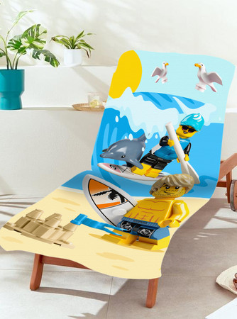 LEGO Ręcznik Plażowy z Delfinem (109896) Bawełna 70 x 150 cm