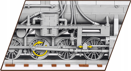 Cobi 6281 Lokomotywa Baureihe Duży Zestaw 2476 El.