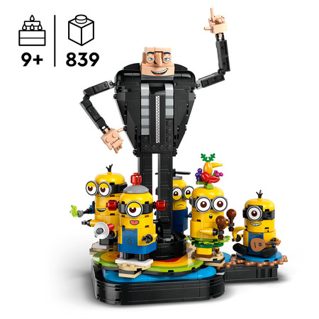 LEGO Minionki 75582 Figurka Gru i Minionki z Klocków Despicable ME 4