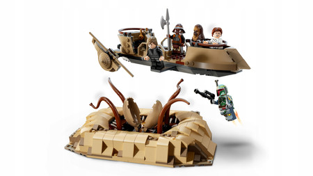 LEGO 75396 Star Wars - Pustynna barka i jama sarlacca Łódź Gwiezdne Wojny