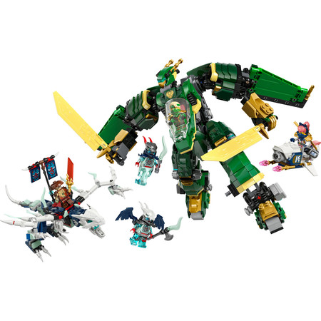 LEGO 71845 Ninjago - Odrzutowy mech Lloyda 5 minifigurek w zestawie