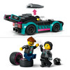LEGO City 2x Samochód, Auto Wyścigowe Sportowe Laweta Tir Transporter 60406
