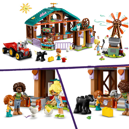 LEGO Friends 42617 Farma Traktor Wiatrak Zwierzęta Figurki + Akcesoria