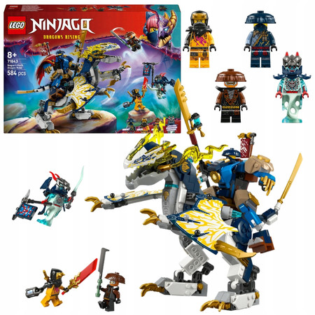 LEGO NINJAGO 71843 Mech Smoczego jeźdźca Rogue'a Smok Figurka Robota