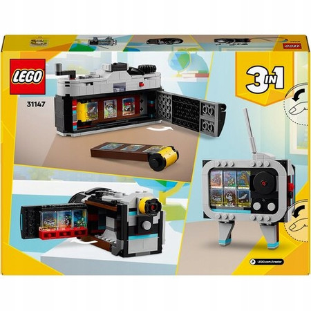 LEGO Creator 3in1 31147 Kamera retro Aparat z Kliszą Zdjęcia Telewizor 3w1