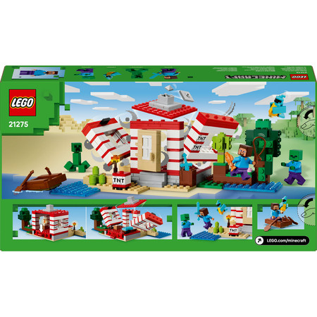 LEGO Minecraft 21275 - Dom TNT w Dżungli Papuga Wybuch Zombie Steve Creeper