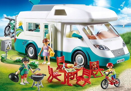 Playmobil 70088 Auto Kempingowe Camper Samochód Kamper 3 Figurki Akcesoria