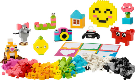 LEGO Classic 11042 Kreatywne Wesołe Pudełko Kot Aparat Mysz Krab Kaktus