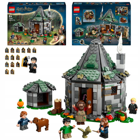 LEGO Harry Potter 76428 Chatka Hagrida Otwierany Dom 5 Figurek + Akcesoria