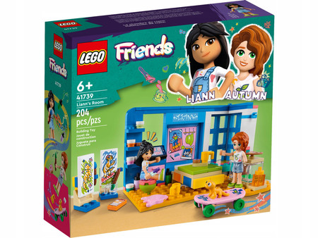 LEGO Friends 41739 Pokój Liann Pracownia Sztuki Sypialnia 2 Figurki + Gekon