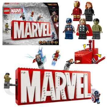 LEGO 76313 Marvel Super Heroes - Logo MARVEL z minifigurkami Nowość