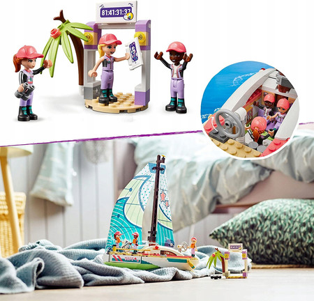 LEGO Friends 41716 Stephanie i Przygoda Pod Żaglami Łódź Statek + Akcesoria