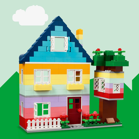 LEGO Classic 11035 Zestaw Kreatywny Domy Domki Budynki Drzwi Okna Akcesoria
