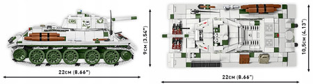 Klocki Wojskowe COBI  2595 H T-34/76 mod. 1941/42 Czołg Radziecki