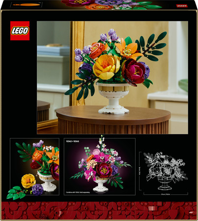 LEGO ICONS 10345 Botanicals Kwiatowa Kompozycja Kwiaty Rośliny Bukiet
