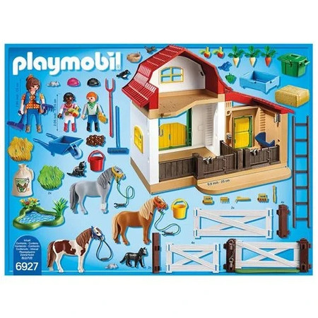 Playmobil Country 6927 Stajnia Stadnina Kucyków Konie Figurki Farma