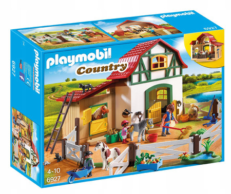 Playmobil Country 6927 Stajnia Stadnina Kucyków Konie Figurki Farma