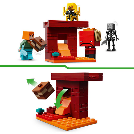 LEGO 21266 Minecraft Bitwa na moście Netheru mroczny szkielet Nowość